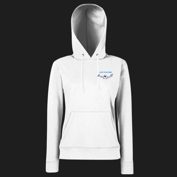 Printed L. West Plastering Left Chest - Ladies' Classic Hooded Sweat Thumbnail