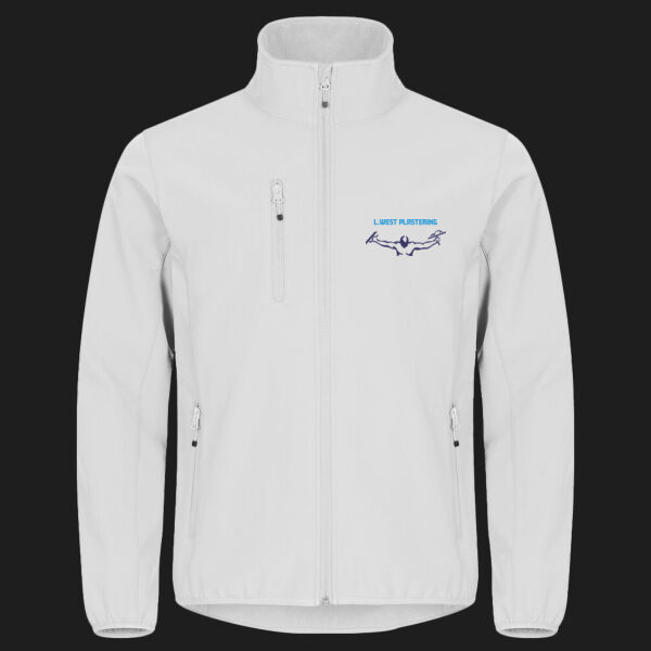 Printed L. West Plastering Left Chest - Classic Softshell Jacket Thumbnail