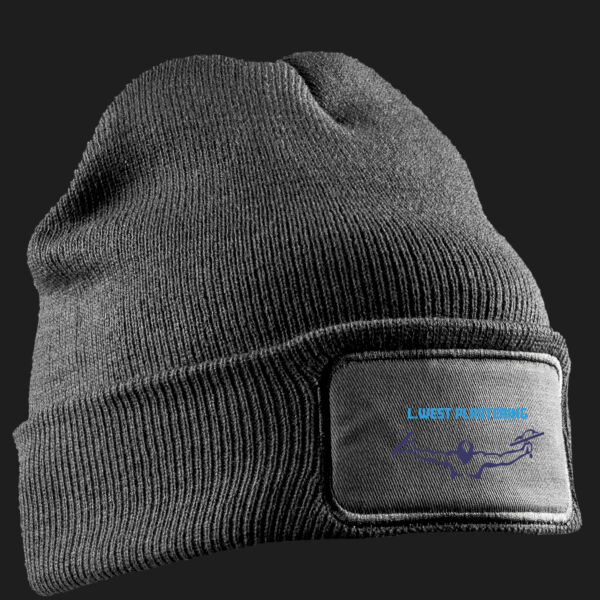 Printed L. West Plastering Left Chest - Double Knit Printers Beanie Thumbnail