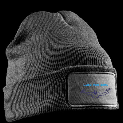 Printed L. West Plastering Left Chest - Double Knit Printers Beanie Thumbnail