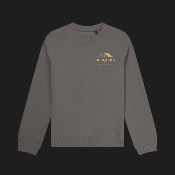Printed - Squibb R Building - Left Chest - Organic Sweatshirt Thumbnail