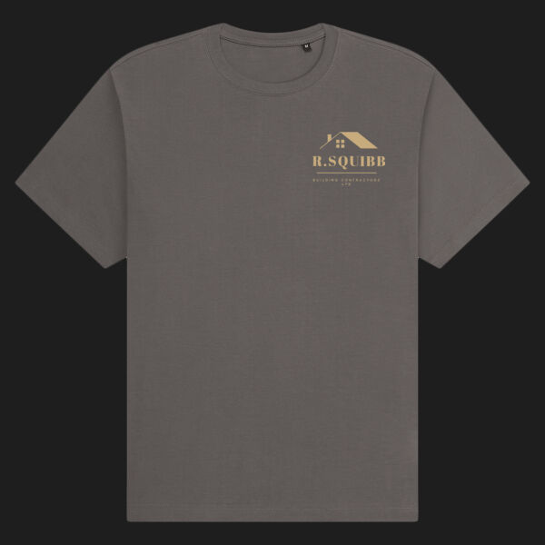Printed - Squibb R Building - Left Chest - Organic Heavy T-Shirt Thumbnail