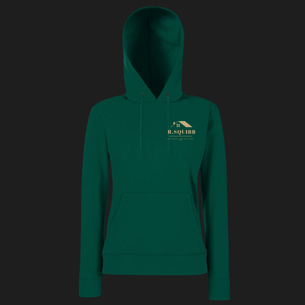 Printed - Squibb R Building - Left Chest - Ladies' Classic Hooded Sweat Thumbnail