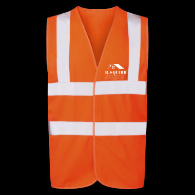 Printed - Squibb R Building - Left Chest - UCC 4-Band Safety Waistcoat Thumbnail