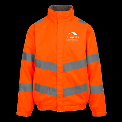 Printed - Squibb R Building - Left Chest - Hi-Vis Pro Contract Dover Jacket (Class 3) Thumbnail