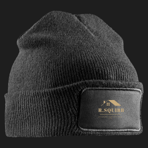 Printed - Squibb R Building - Left Chest - Double Knit Printers Beanie Thumbnail