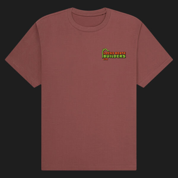 printed - Locks Heath - Left Cheft - Organic Heavy T-Shirt Thumbnail