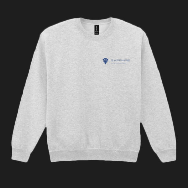 Printed - Sapphire Carpentry - Left Cheft - Heavy Blend™ Adult Crewneck Sweatshirt Thumbnail