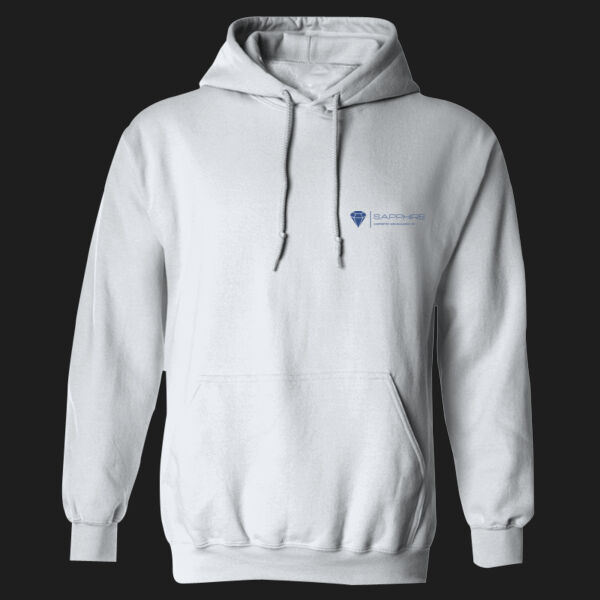 Printed - Sapphire Carpentry - Left Cheft - Heavy Blend™ Adult Hooded Sweatshirt Thumbnail