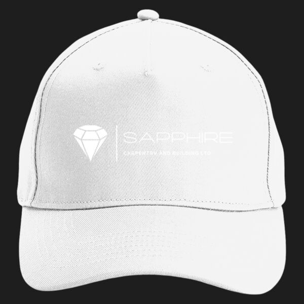Printed - Sapphire Carpentry - Left Cheft - Organic Cotton 5 Panel Cap Thumbnail
