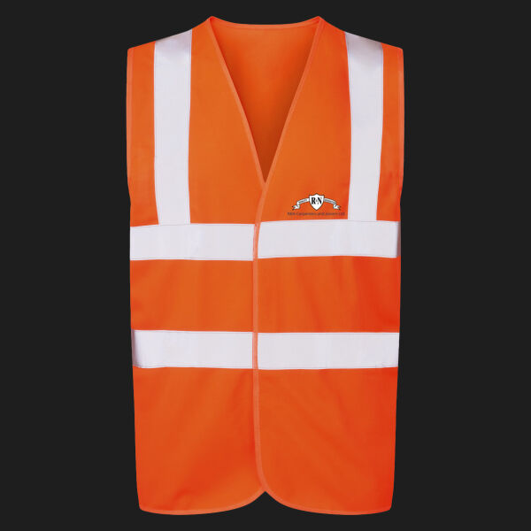 Printed - RN Carpenters - Left Cheft - UCC 4-Band Safety Waistcoat Thumbnail
