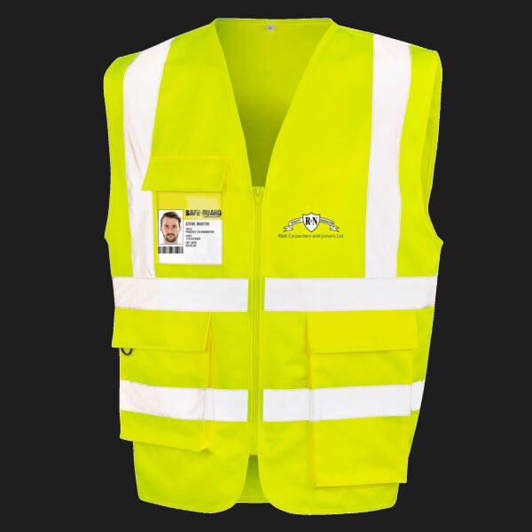 Printed - RN Carpenters - Left Cheft - Heavy Duty Polycotton Security Vest Thumbnail