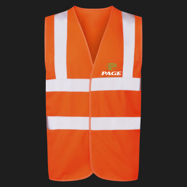 Printed - Page Electrical - Left Cheft - UCC 4-Band Safety Waistcoat Thumbnail