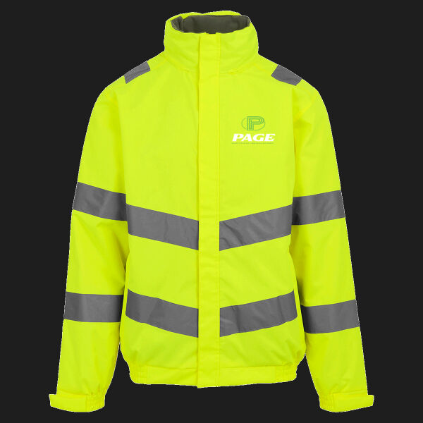 Printed - Page Electrical - Left Cheft - Hi-Vis Pro Contract Dover Jacket (Class 3) Thumbnail