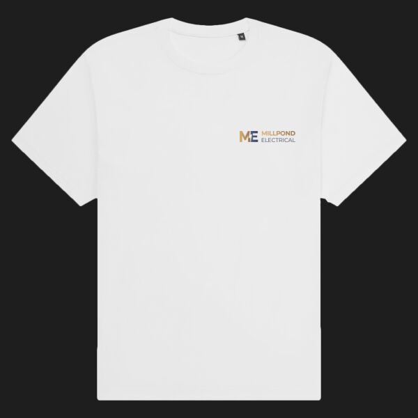 Printed - Millpond Electrical - Left Chest - Organic Heavy T-Shirt Thumbnail