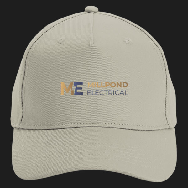 Printed - Millpond Electrical - Left Chest - Organic Cotton 5 Panel Cap Thumbnail