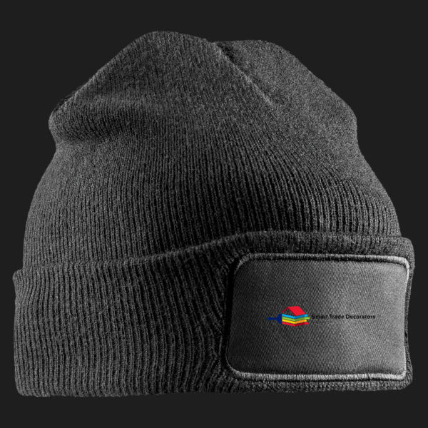 Printed - Smart traders - Left Chest - Double Knit Printers Beanie Thumbnail