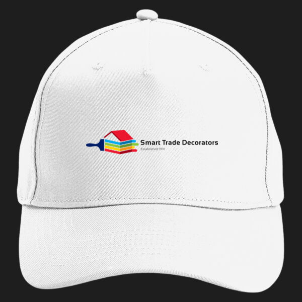 Printed - Smart traders - Left Chest - Organic Cotton 5 Panel Cap Thumbnail