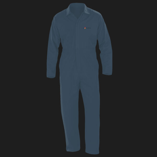 Printed - Smart traders - Left Chest - Action Overall with zip front Thumbnail