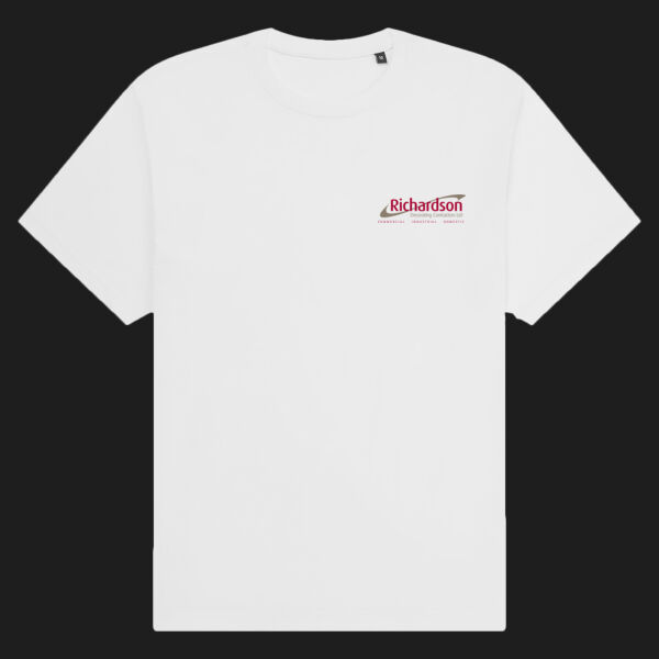 Printed - Richardson decorating - Left Chest - Organic Heavy T-Shirt Thumbnail
