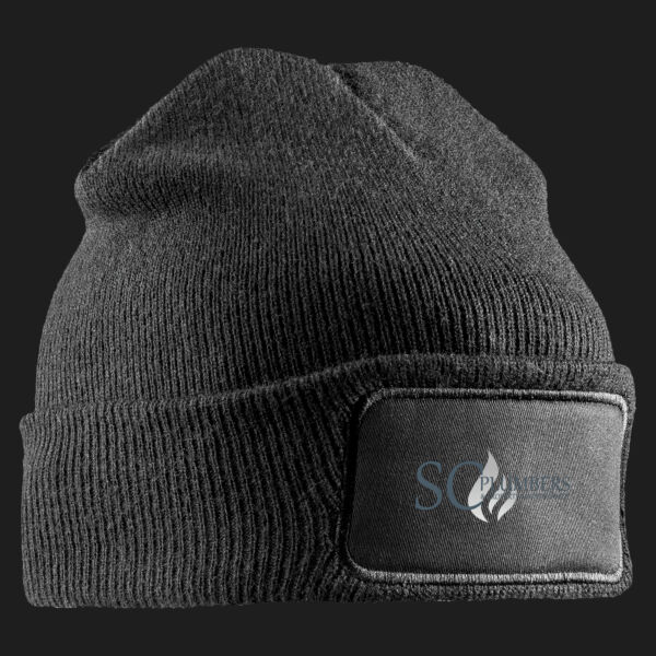 Printed - SC plumbers - Left Chest - Double Knit Printers Beanie Thumbnail