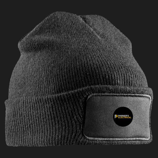 Printed - Parkers Electrical - Left Chest - Double Knit Printers Beanie Thumbnail