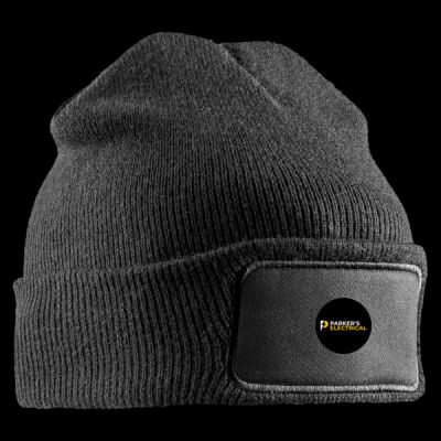 Printed - Parkers Electrical - Left Chest - Double Knit Printers Beanie Thumbnail