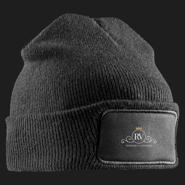 printed - RV premium - Left Cheft - Double Knit Printers Beanie Thumbnail
