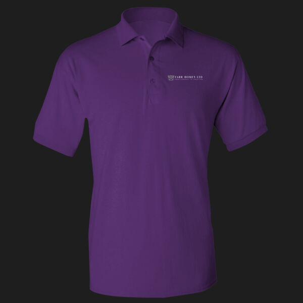 Printed Farr homes Left Chest - DryBlend® Adult Jersey Polo Thumbnail