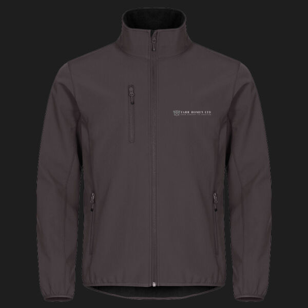 Printed Farr homes Left Chest - Classic Softshell Jacket Thumbnail