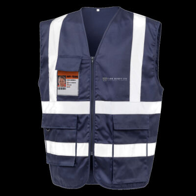 Printed Farr homes Left Chest - Heavy Duty Polycotton Security Vest Thumbnail