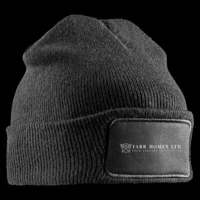 Printed Farr homes Left Chest - Double Knit Printers Beanie Thumbnail