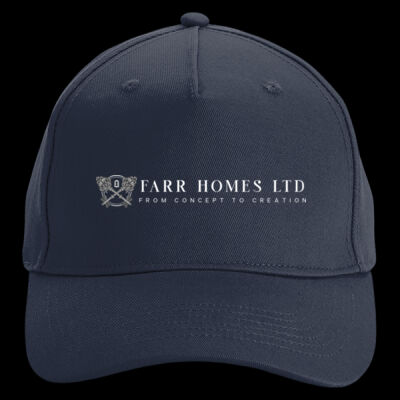 Printed Farr homes Left Chest - Organic Cotton 5 Panel Cap Thumbnail