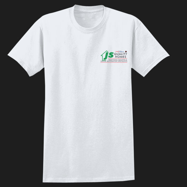 Printed Js Quality Homes Left Chest - Heavy Cotton™ Adult T-Shirt Thumbnail