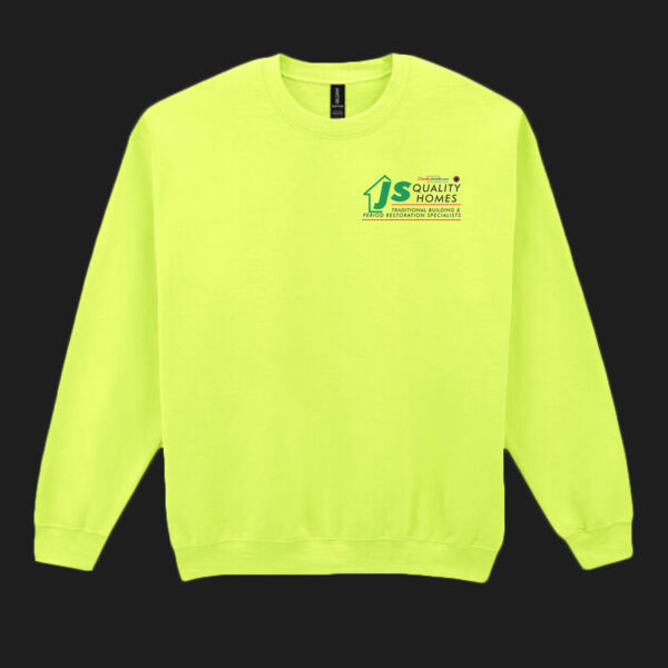 Printed Js Quality Homes Left Chest - Heavy Blend™ Adult Crewneck Sweatshirt Thumbnail