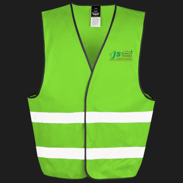 Printed Js Quality Homes Left Chest - Enhance Visibility Vest Thumbnail