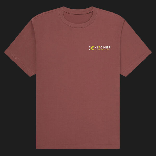Printed Kitcher Carpentry Left Chest - Organic Heavy T-Shirt Thumbnail