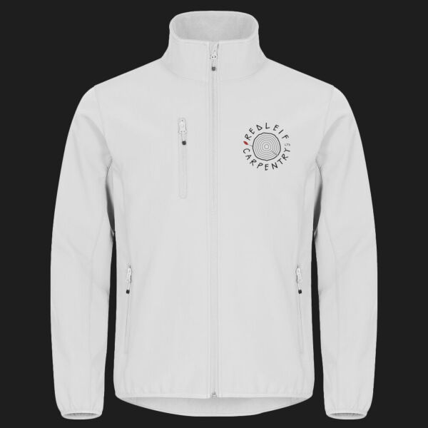 Printed Redleif Carpentry Left Chest - Classic Softshell Jacket Thumbnail