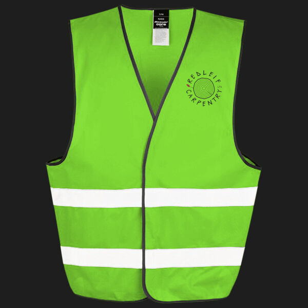 Printed Redleif Carpentry Left Chest - Enhance Visibility Vest Thumbnail