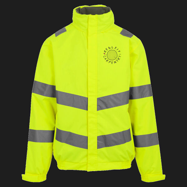 Printed Redleif Carpentry Left Chest - Hi-Vis Pro Contract Dover Jacket (Class 3) Thumbnail