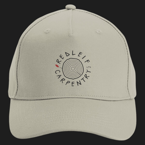 Printed Redleif Carpentry Left Chest - Organic Cotton 5 Panel Cap Thumbnail