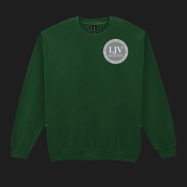 Printed LJV Decorating Left Chest - Heavy Blend™ Adult Crewneck Sweatshirt Thumbnail