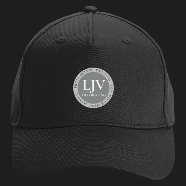 Printed LJV Decorating Left Chest - Organic Cotton 5 Panel Cap Thumbnail