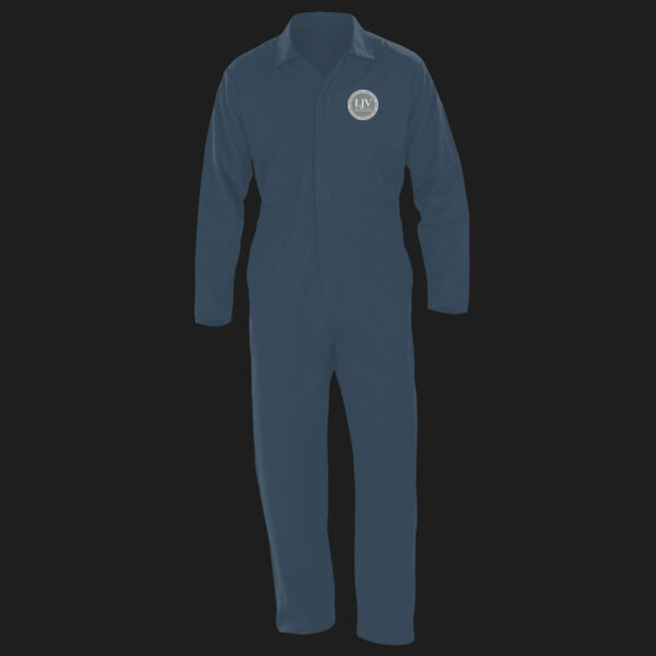 Printed LJV Decorating Left Chest - Action Overall with zip front Thumbnail