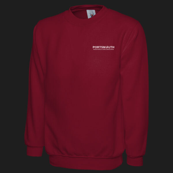 Printed Portsmouth Painters and Decorators Left Chest - Classic Sweatshirt Thumbnail