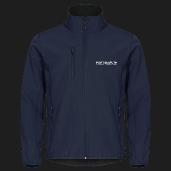 Printed Portsmouth Painters and Decorators Left Chest - Classic Softshell Jacket Thumbnail