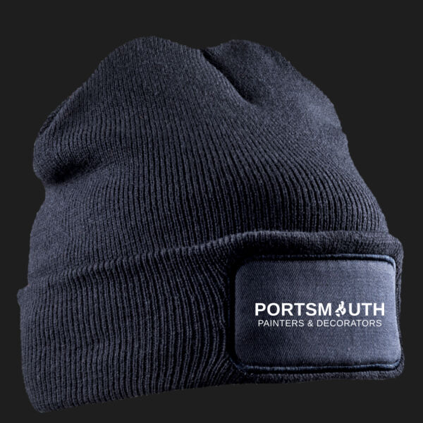 Printed Portsmouth Painters and Decorators Left Chest - Double Knit Printers Beanie Thumbnail