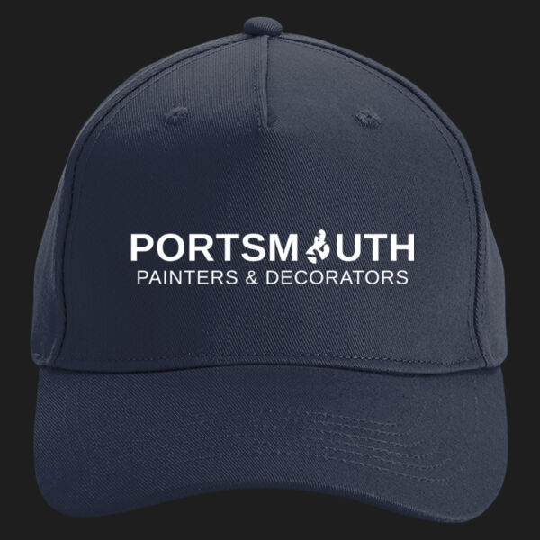 Printed Portsmouth Painters and Decorators Left Chest - Organic Cotton 5 Panel Cap Thumbnail