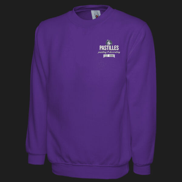 Printed Pastilles Painting And Decorating Left Chest - Classic Sweatshirt Thumbnail