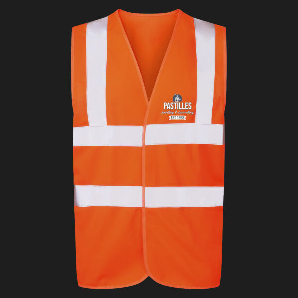 Printed Pastilles Painting And Decorating Left Chest - UCC 4-Band Safety Waistcoat Thumbnail